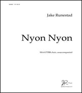 Nyon Nyon SATB choral sheet music cover